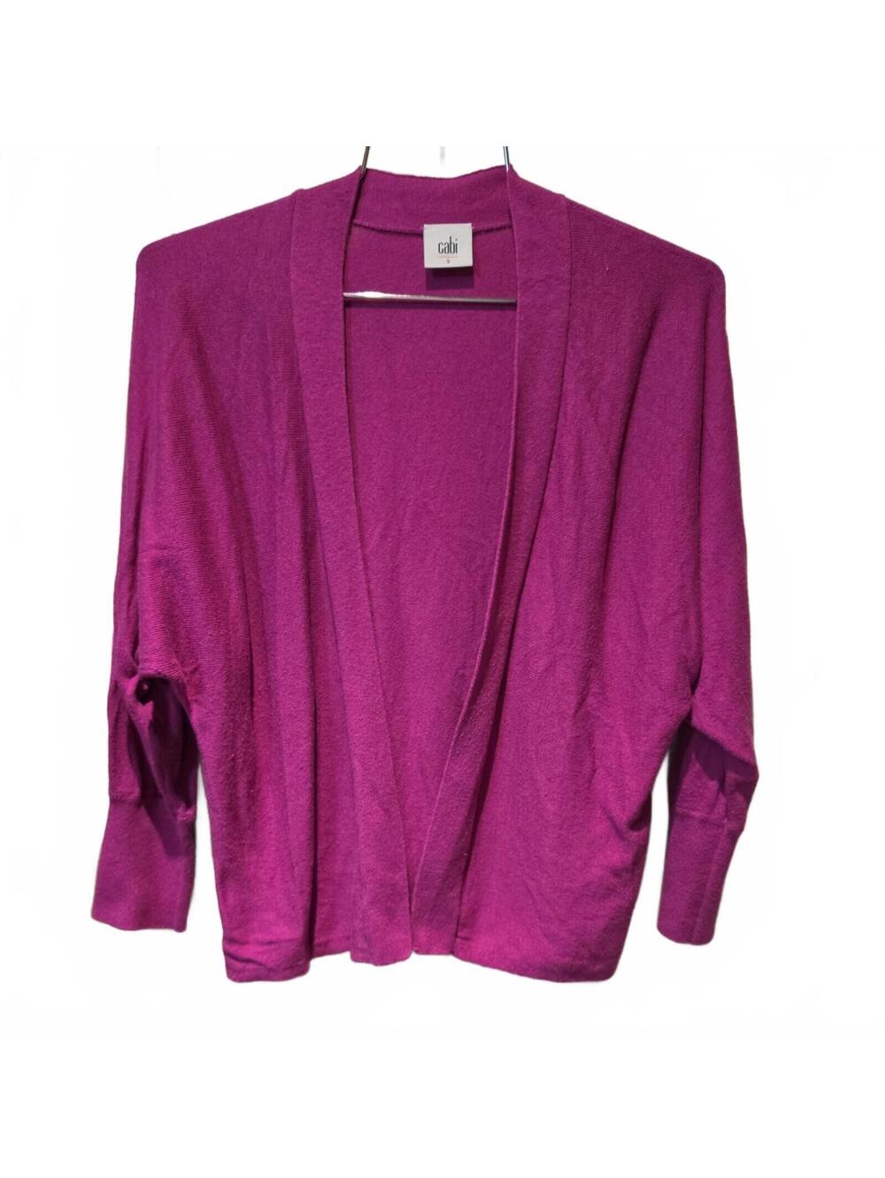 Cabi Portico pink open cardigan long sleeve Womens size small